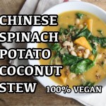Asian Potato Spinach & Coconut Stew Recipe – 100% Vegan