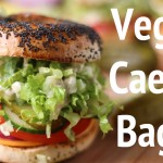 College Dorm Recipes: Vegan Caesar Salad Bagel Sandwich w/ The Edgy Veg