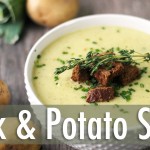 Creamy Leek and Potato Soup | Healthy Vegan Recipe