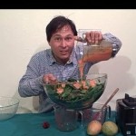 Delicious NO FAT Raw Vegan Salad & Dressing Recipe using only 3 ingredients
