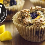 Easy Gluten-free Oatmeal Muffins with Mango & Blueberry | Sugar-free Vegan Recipe