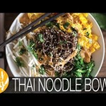Easy Vegan Gluten Free Dinner: Thai Noodle Bowl Recipe Collab w/ Hot For Food | The Edgy Veg