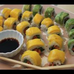 Epic Vegan Sushi Recipe! – Vegetable Rolls With Mango & Avocado On Top